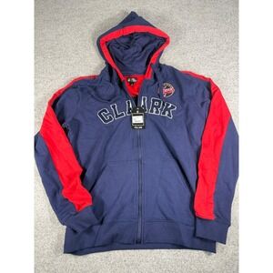 FISLL Indiana Fever Caitlin Clark 22 Full Zip Hoodie Navy Red WNBA WW4F4504H M